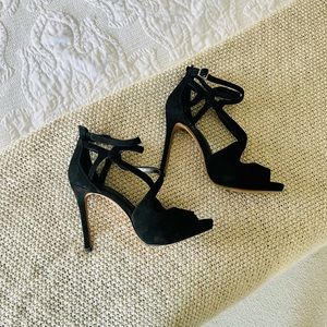 Michael by Michael Kors Velvet Strappy Stilettos